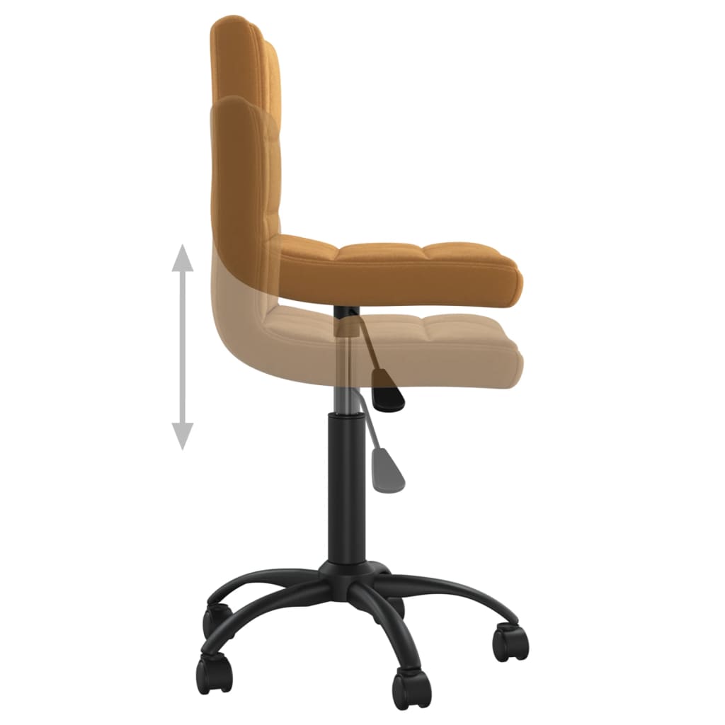 Eetkamerstoel draaibaar fluweel bruin is nu te koop bij PeponiXL, paradijselijk wonen!