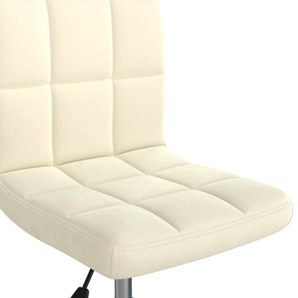 Eetkamerstoel draaibaar fluweel crèmekleurig is nu te koop bij PeponiXL, paradijselijk wonen!