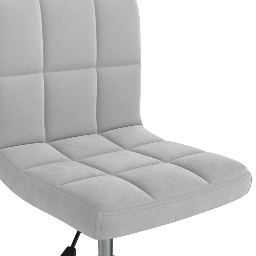 Eetkamerstoel draaibaar fluweel lichtgrijs is nu te koop bij PeponiXL, paradijselijk wonen!