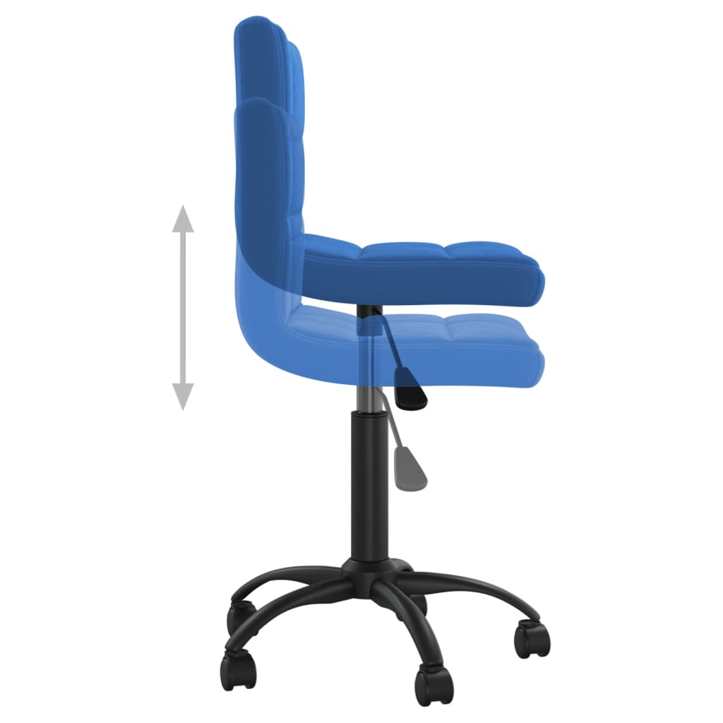 Eetkamerstoel draaibaar fluweel blauw is nu te koop bij PeponiXL, paradijselijk wonen!