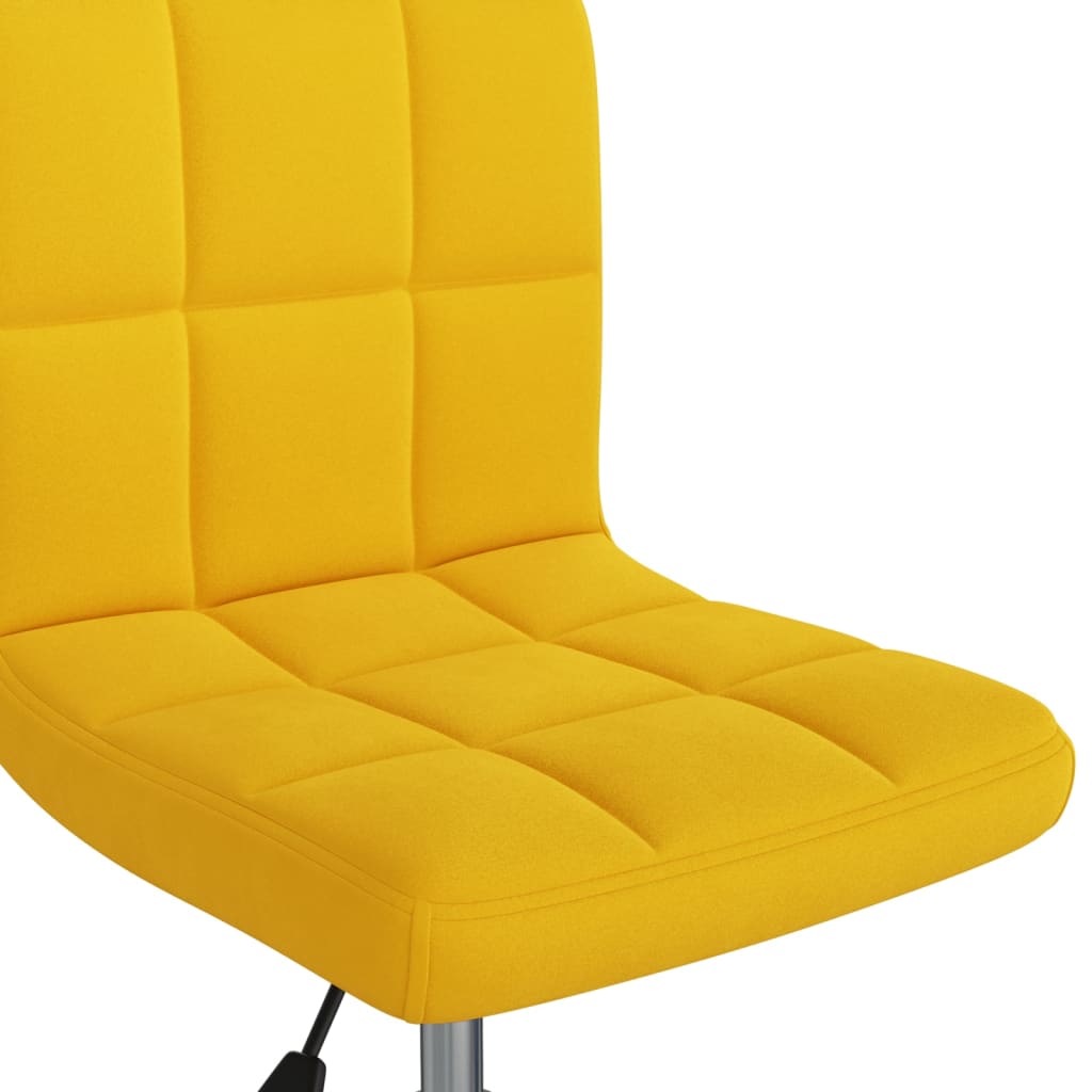 Eeetkamerstoel draaibaar fluweel mosterdgeel is nu te koop bij PeponiXL, paradijselijk wonen!