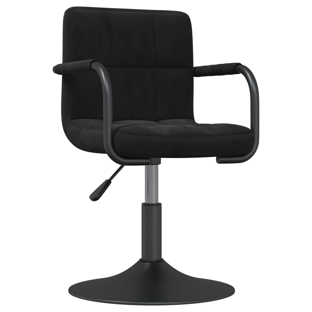 Eetkamerstoelen draaibaar 4 st fluweel zwart is nu te koop bij PeponiXL, paradijselijk wonen!