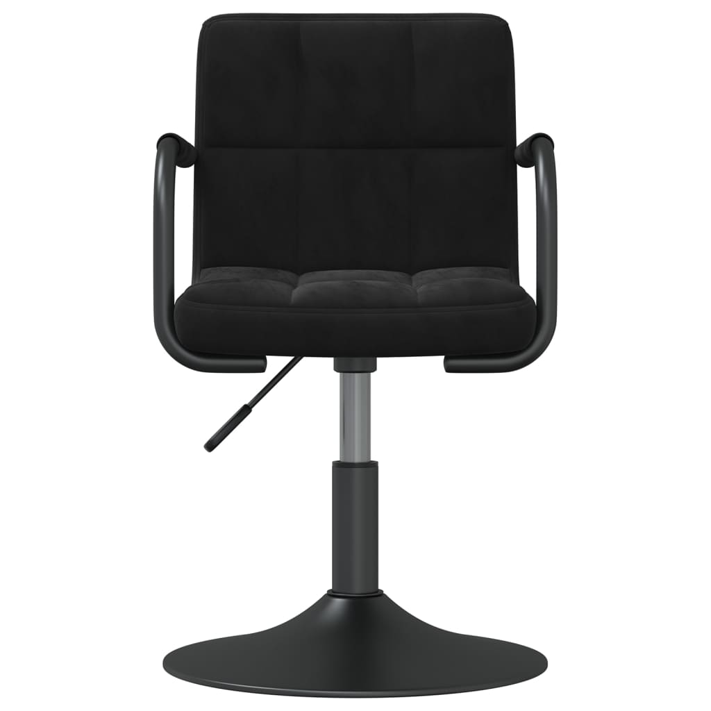 Eetkamerstoelen draaibaar 4 st fluweel zwart is nu te koop bij PeponiXL, paradijselijk wonen!