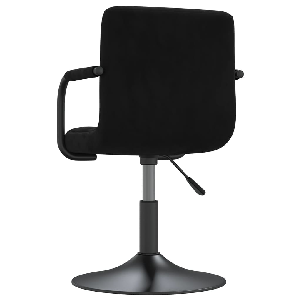 Eetkamerstoelen draaibaar 4 st fluweel zwart is nu te koop bij PeponiXL, paradijselijk wonen!