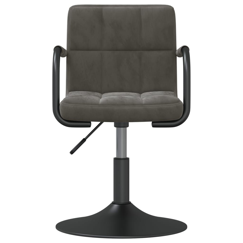 Eetkamerstoelen draaibaar 4 st fluweel donkergrijs is nu te koop bij PeponiXL, paradijselijk wonen!
