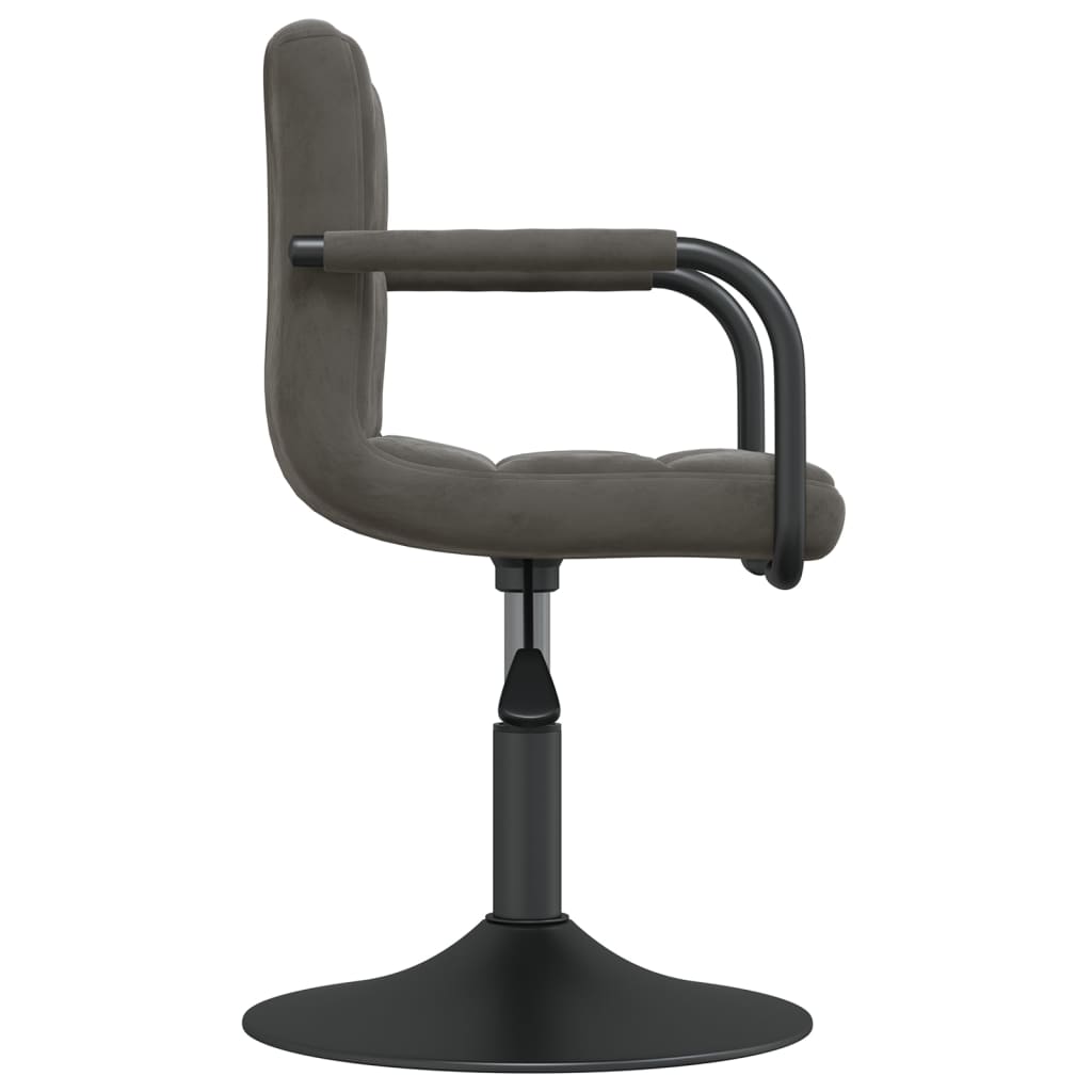 Eetkamerstoelen draaibaar 4 st fluweel donkergrijs is nu te koop bij PeponiXL, paradijselijk wonen!