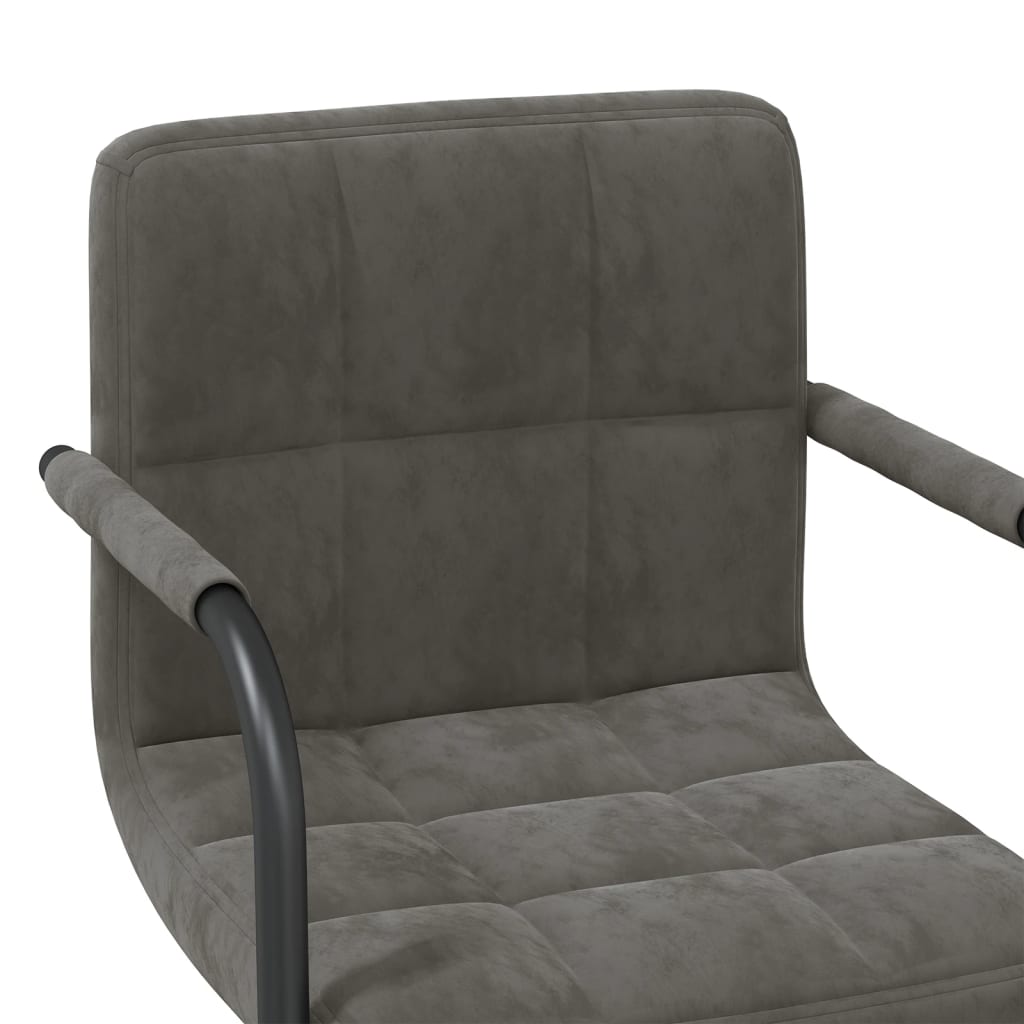 Eetkamerstoelen draaibaar 4 st fluweel donkergrijs is nu te koop bij PeponiXL, paradijselijk wonen!