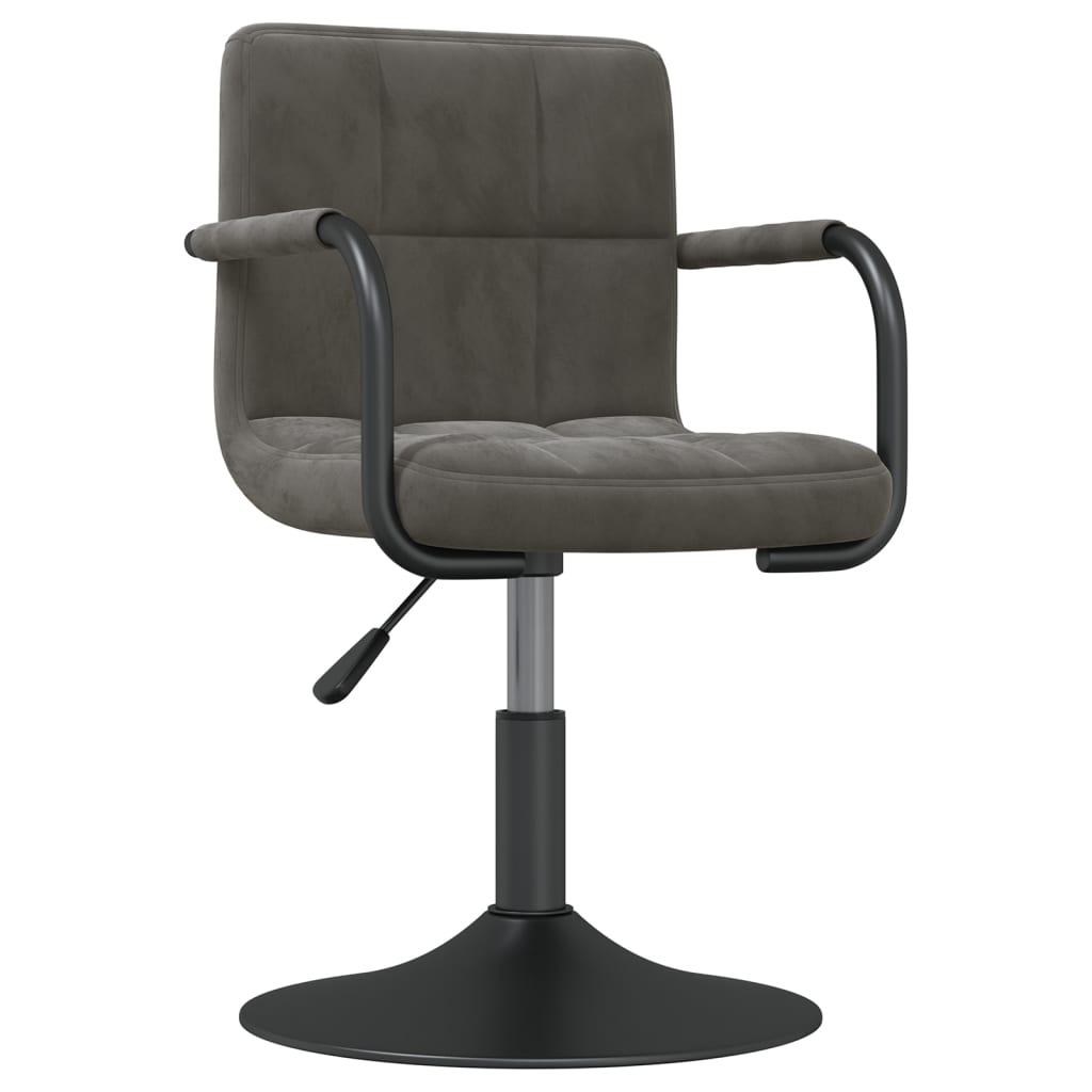 Eetkamerstoelen draaibaar 6 st fluweel donkergrijs is nu te koop bij PeponiXL, paradijselijk wonen!