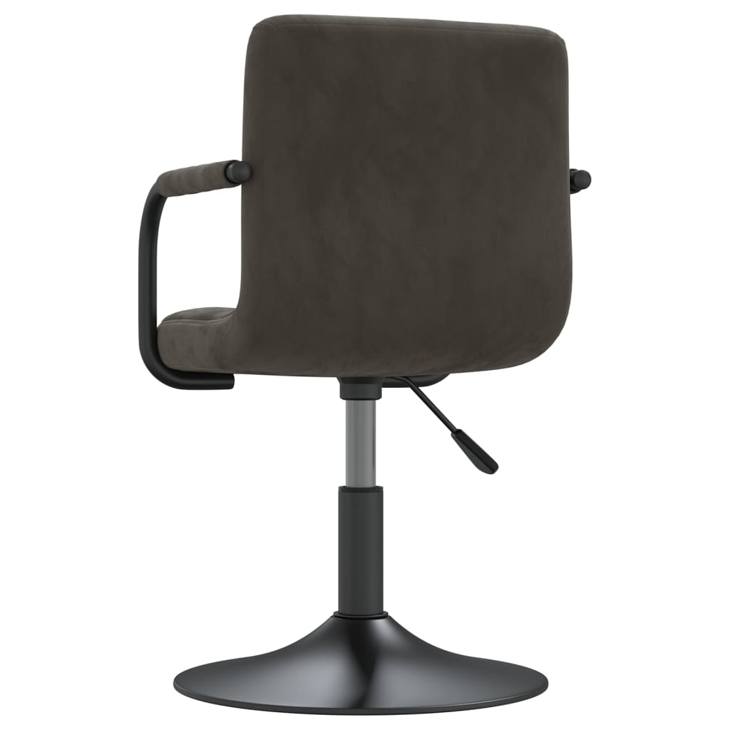 Eetkamerstoelen draaibaar 6 st fluweel donkergrijs is nu te koop bij PeponiXL, paradijselijk wonen!