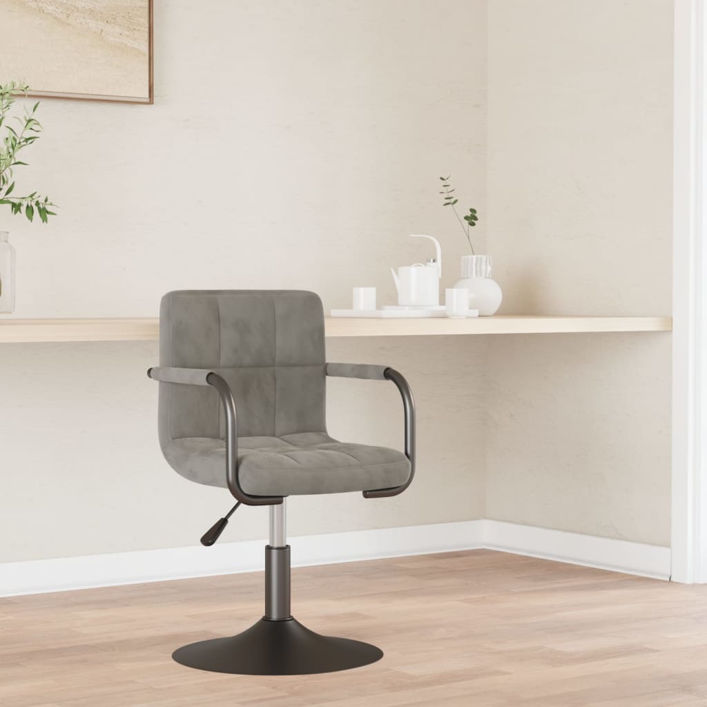 Eetkamerstoel fluweel lichtgrijs is nu te koop bij PeponiXL, paradijselijk wonen!