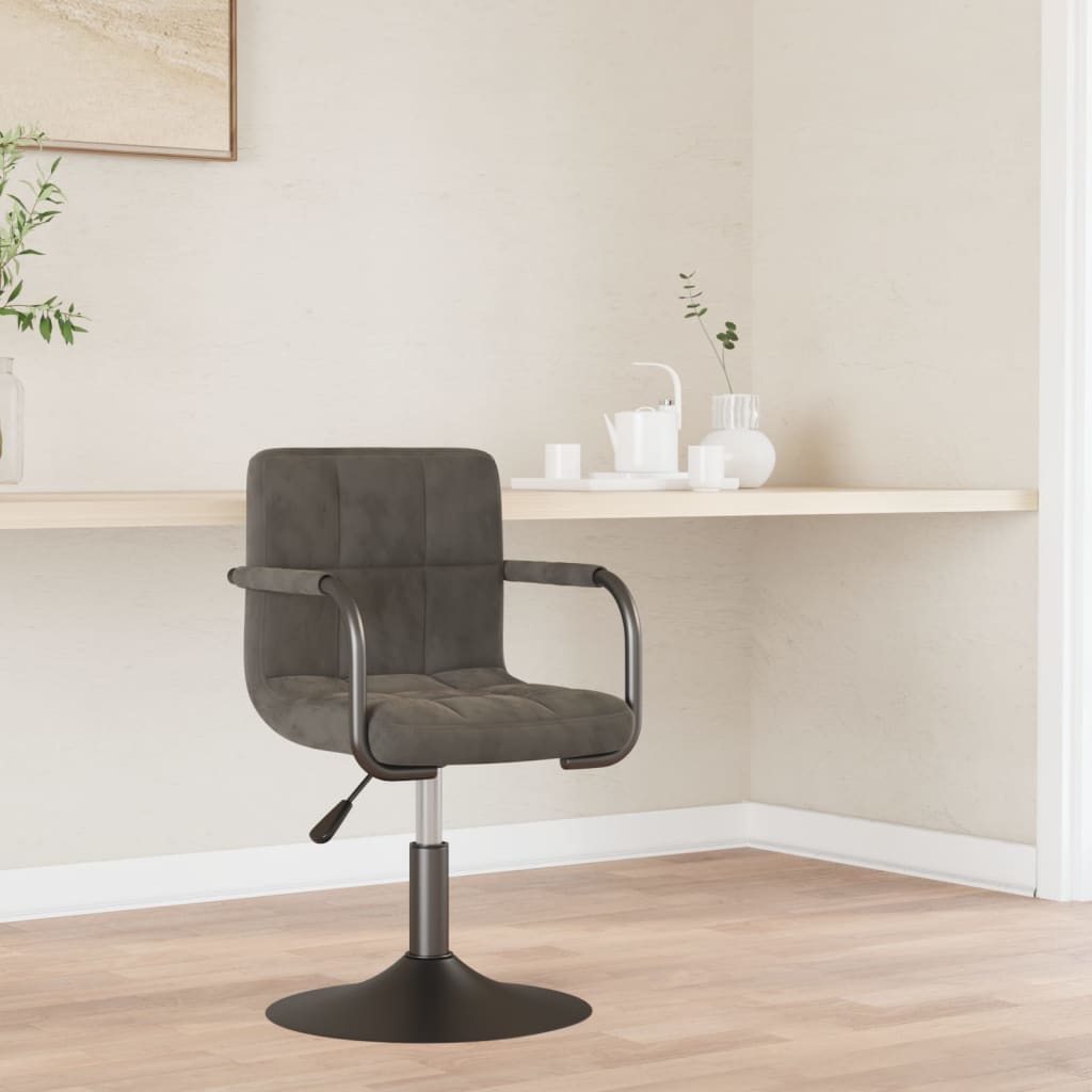 Eetkamerstoel fluweel donkergrijs is nu te koop bij PeponiXL, paradijselijk wonen!