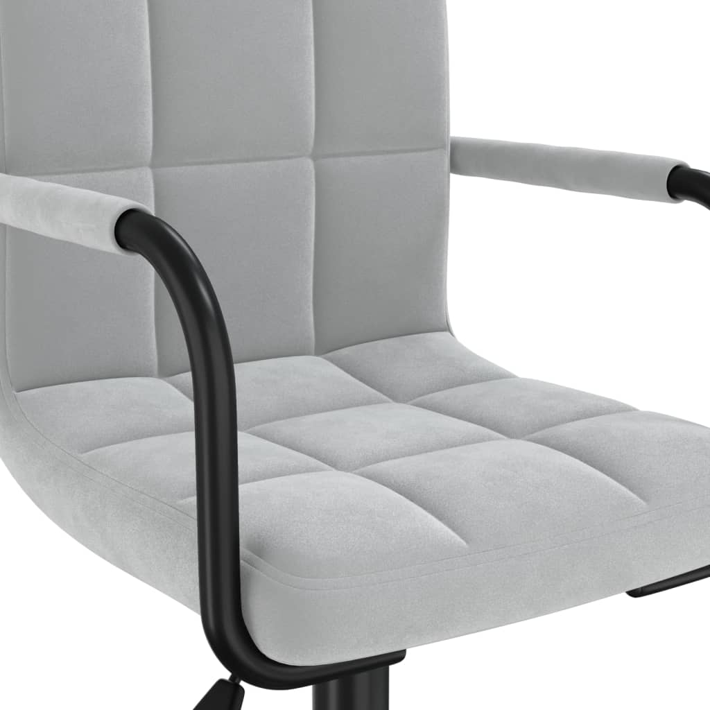 Eetkamerstoelen draaibaar 4 st fluweel lichtgrijs is nu te koop bij PeponiXL, paradijselijk wonen!