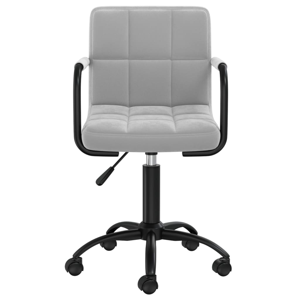 Eetkamerstoelen draaibaar 6 st fluweel lichtgrijs is nu te koop bij PeponiXL, paradijselijk wonen!