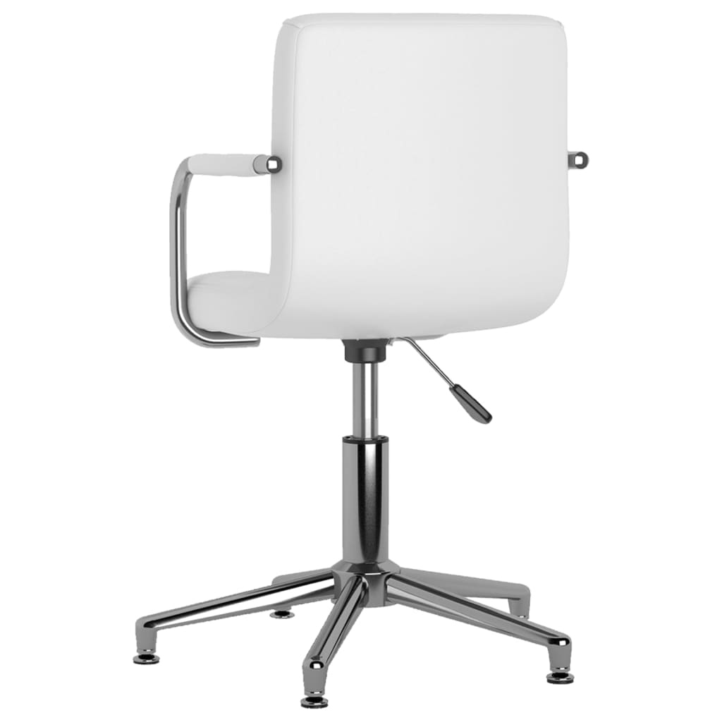 Eetkamerstoelen draaibaar 6 st kunstleer wit is nu te koop bij PeponiXL, paradijselijk wonen!