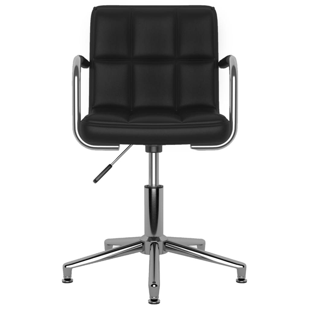 Eetkamerstoelen draaibaar 6 st kunstleer zwart is nu te koop bij PeponiXL, paradijselijk wonen!