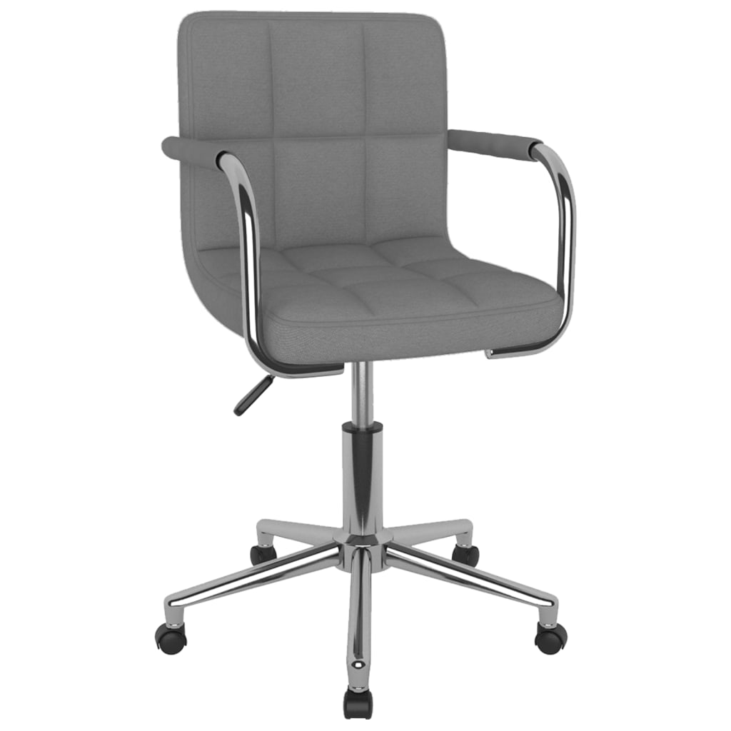 Eetkamerstoel draaibaar stof lichtgrijs is nu te koop bij PeponiXL, paradijselijk wonen!