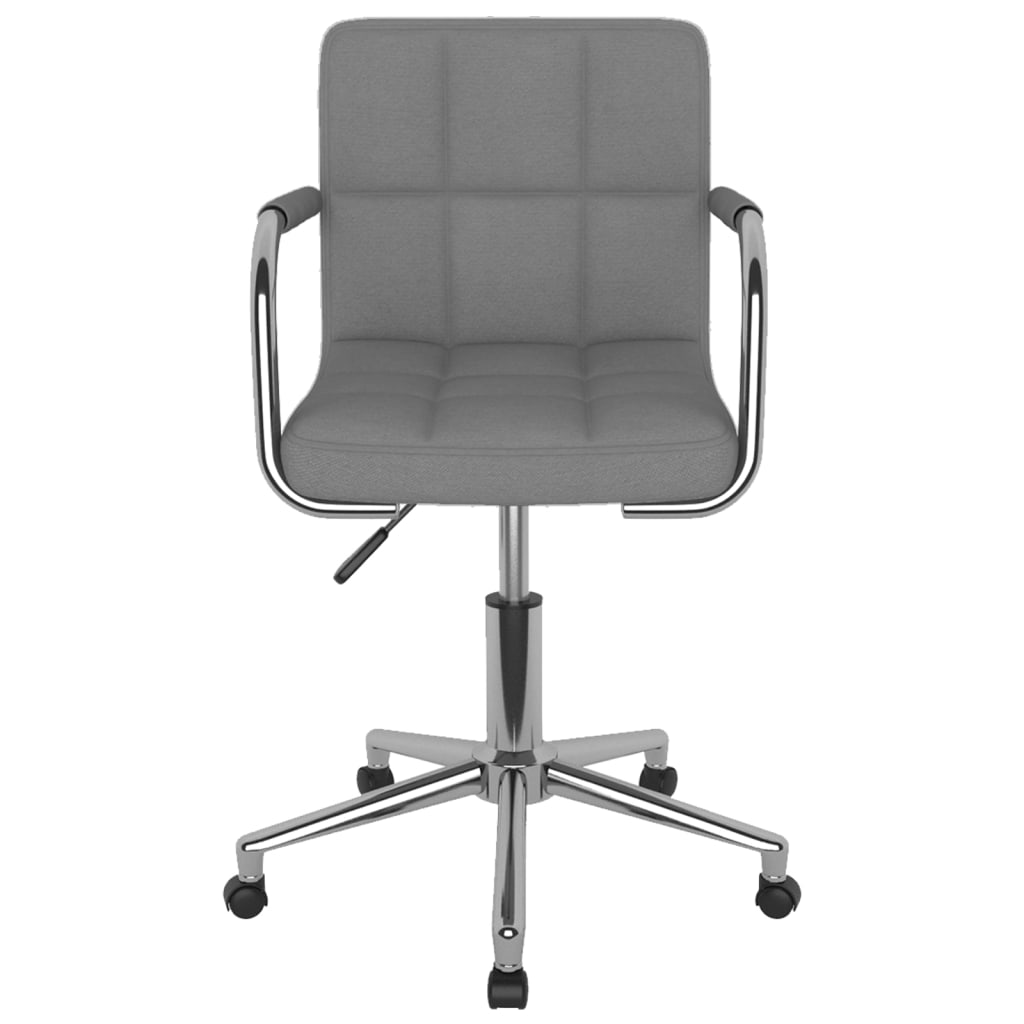 Eetkamerstoel draaibaar stof lichtgrijs is nu te koop bij PeponiXL, paradijselijk wonen!