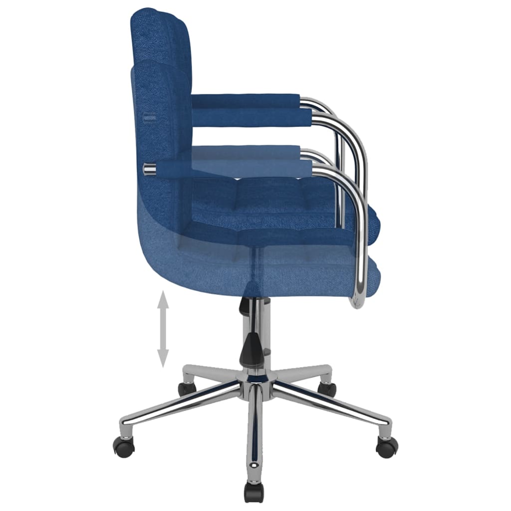 Eetkamerstoel draaibaar stof blauw is nu te koop bij PeponiXL, paradijselijk wonen!