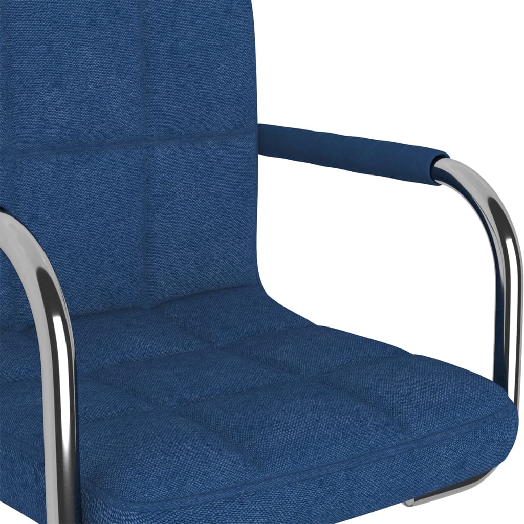 Eetkamerstoel draaibaar stof blauw is nu te koop bij PeponiXL, paradijselijk wonen!