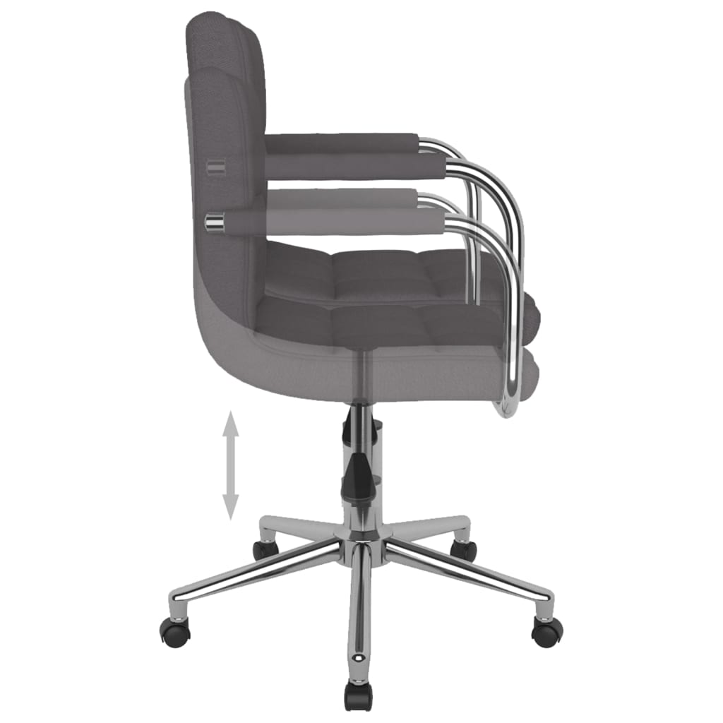 Eetkamerstoel draaibaar stof taupe is nu te koop bij PeponiXL, paradijselijk wonen!