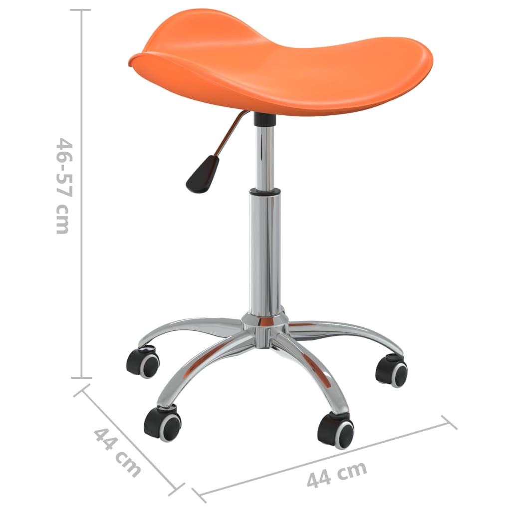 Eetkamerstoel draaibaar kunstleer oranje is nu te koop bij PeponiXL, paradijselijk wonen!