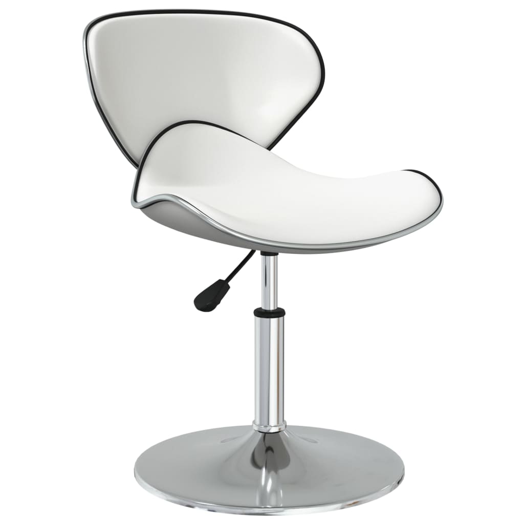 Eetkamerstoelen 4 st kunstleer wit is nu te koop bij PeponiXL, paradijselijk wonen!