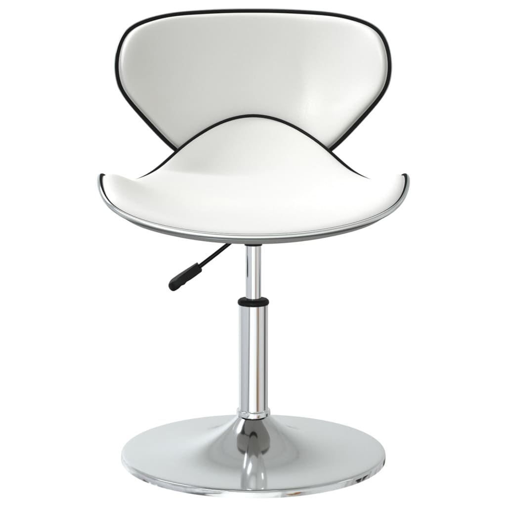 Eetkamerstoelen 4 st kunstleer wit is nu te koop bij PeponiXL, paradijselijk wonen!
