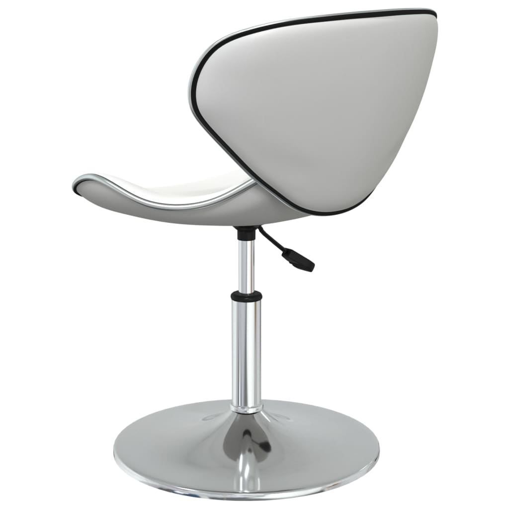 Eetkamerstoelen 4 st kunstleer wit is nu te koop bij PeponiXL, paradijselijk wonen!