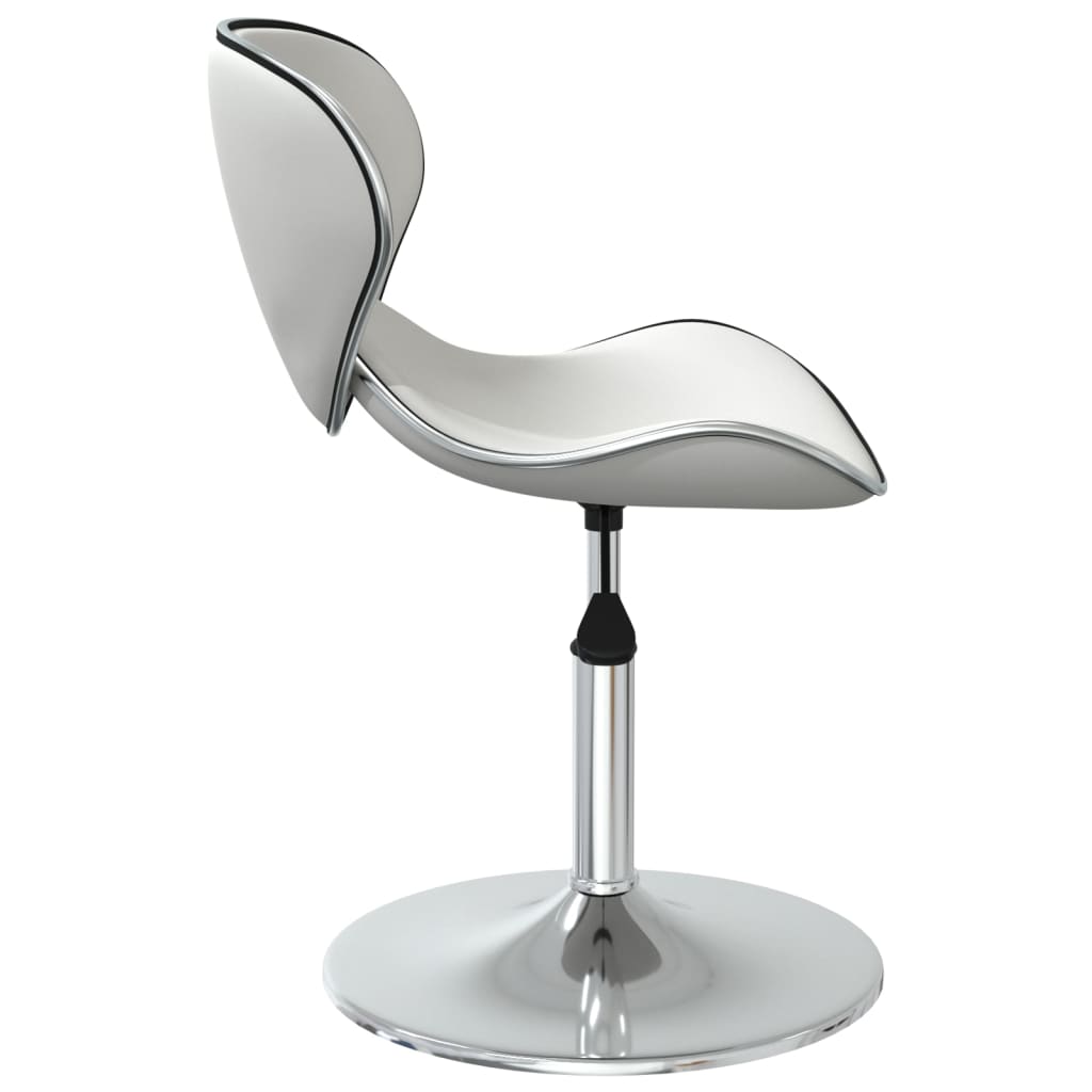 Eetkamerstoelen 6 st kunstleer wit is nu te koop bij PeponiXL, paradijselijk wonen!