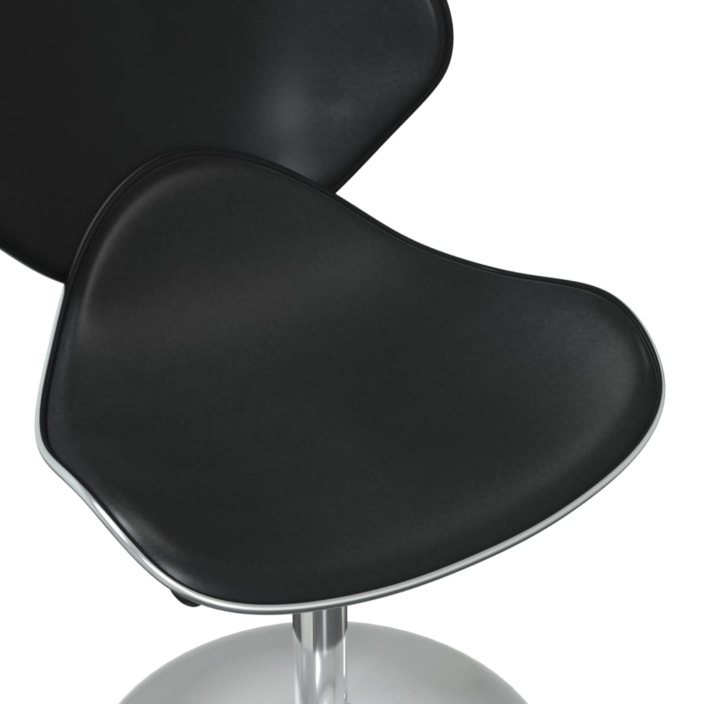 Eetkamerstoelen 6 st kunstleer zwart is nu te koop bij PeponiXL, paradijselijk wonen!