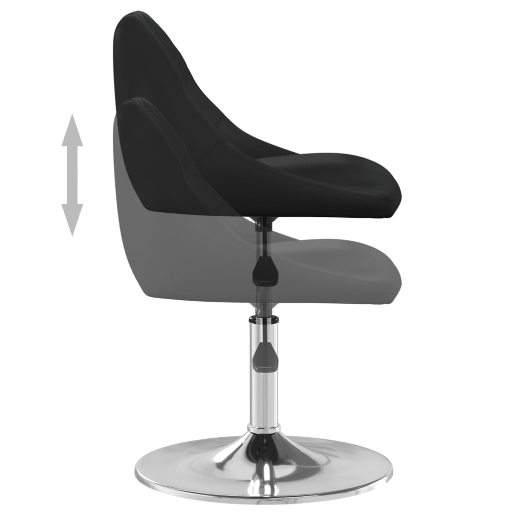 Eetkamerstoelen 6 st kunstleer zwart is nu te koop bij PeponiXL, paradijselijk wonen!