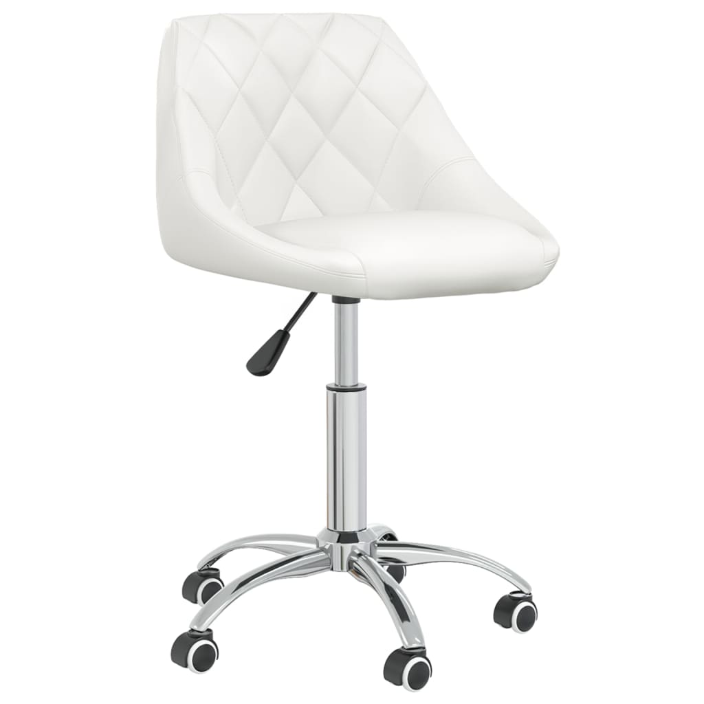 Eetkamerstoelen draaibaar 6 st kunstleer wit is nu te koop bij PeponiXL, paradijselijk wonen!