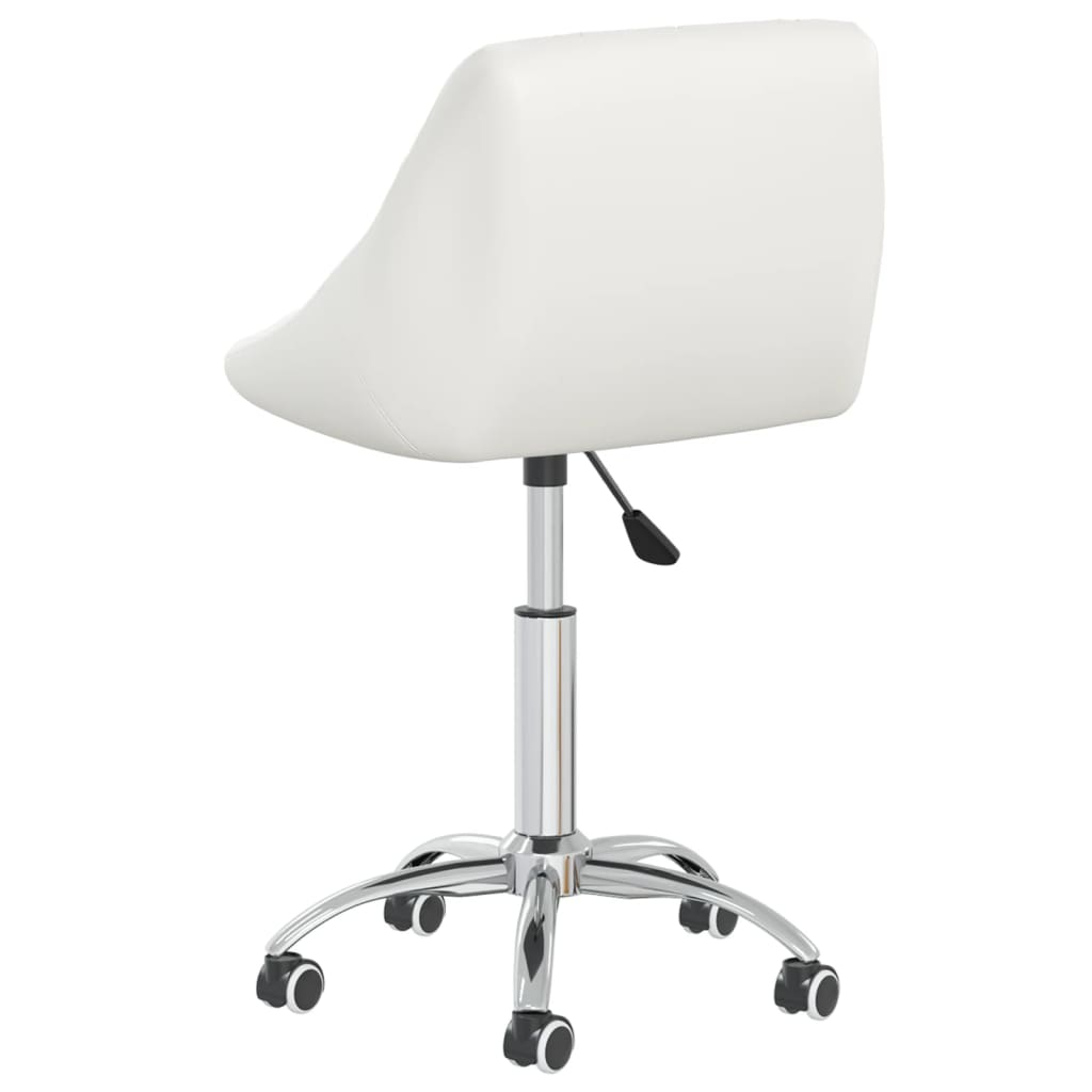 Eetkamerstoelen draaibaar 6 st kunstleer wit is nu te koop bij PeponiXL, paradijselijk wonen!