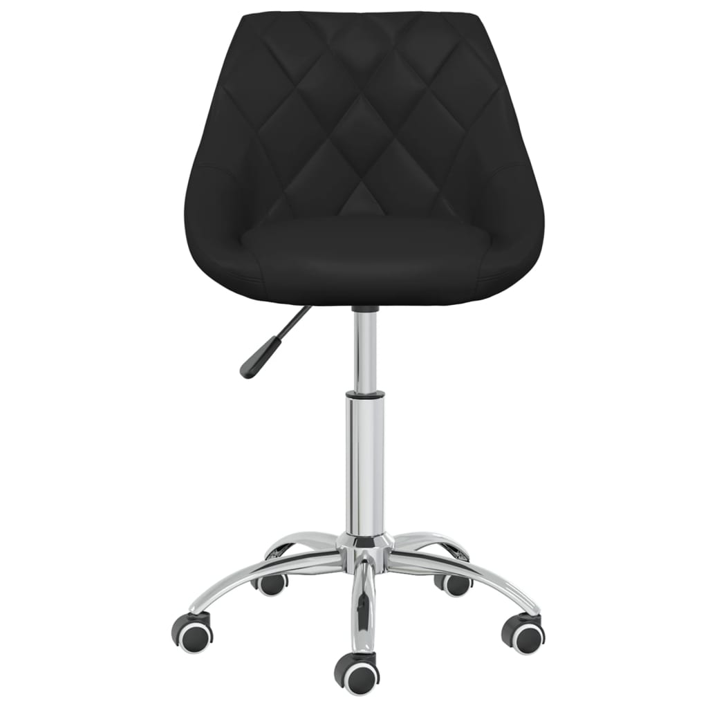 Eetkamerstoel draaibaar kunstleer zwart is nu te koop bij PeponiXL, paradijselijk wonen!