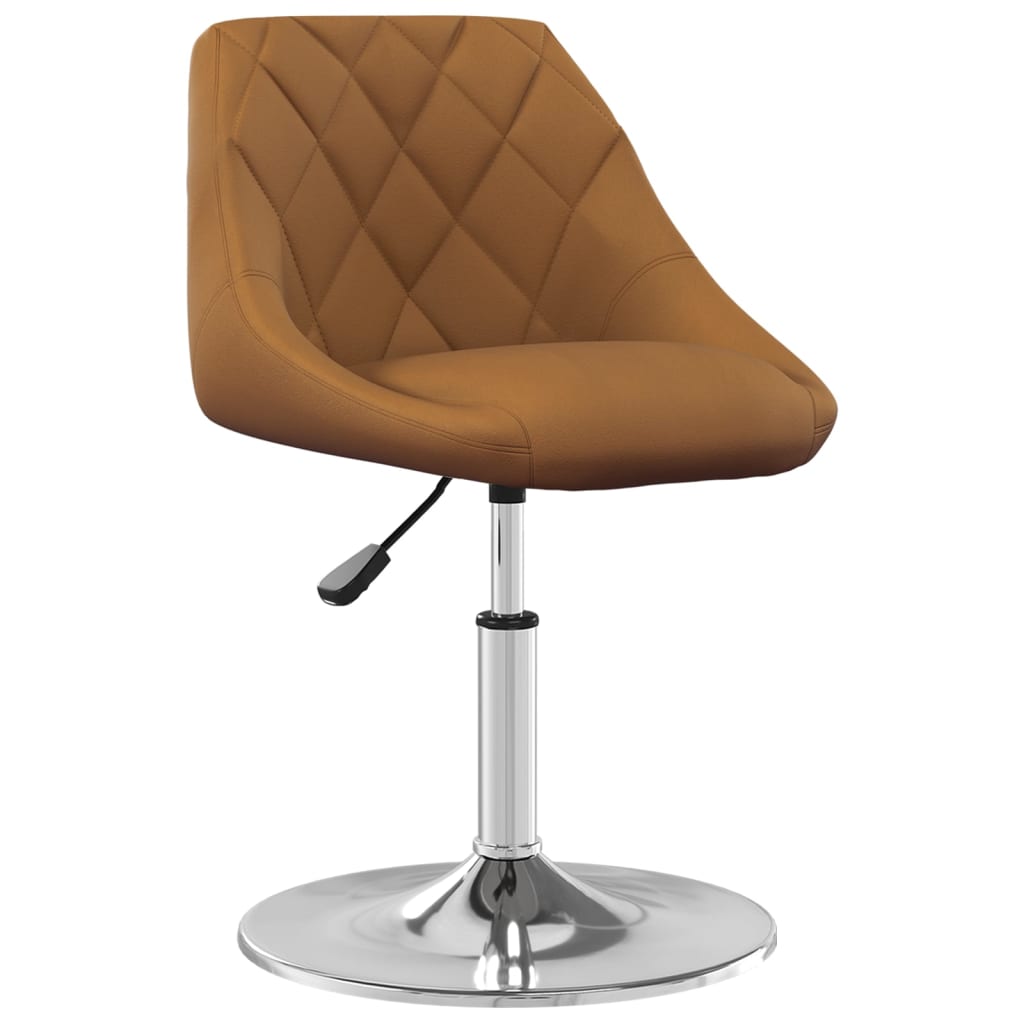 Eetkamerstoelen draaibaar 4 st fluweel bruin is nu te koop bij PeponiXL, paradijselijk wonen!