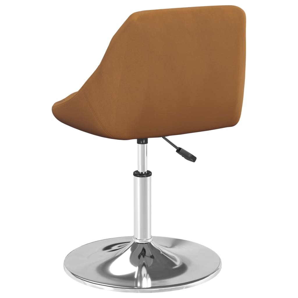 Eetkamerstoelen draaibaar 4 st fluweel bruin is nu te koop bij PeponiXL, paradijselijk wonen!