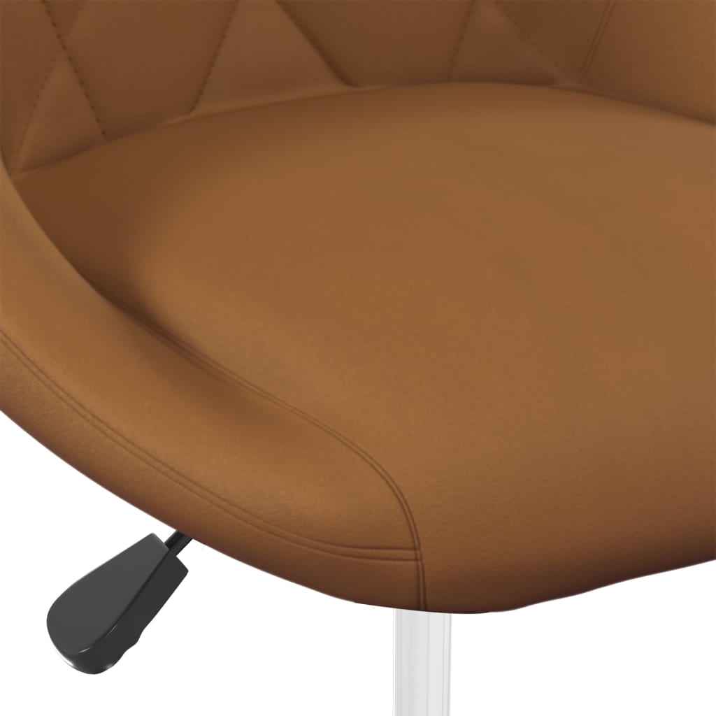 Eetkamerstoelen draaibaar 4 st fluweel bruin is nu te koop bij PeponiXL, paradijselijk wonen!