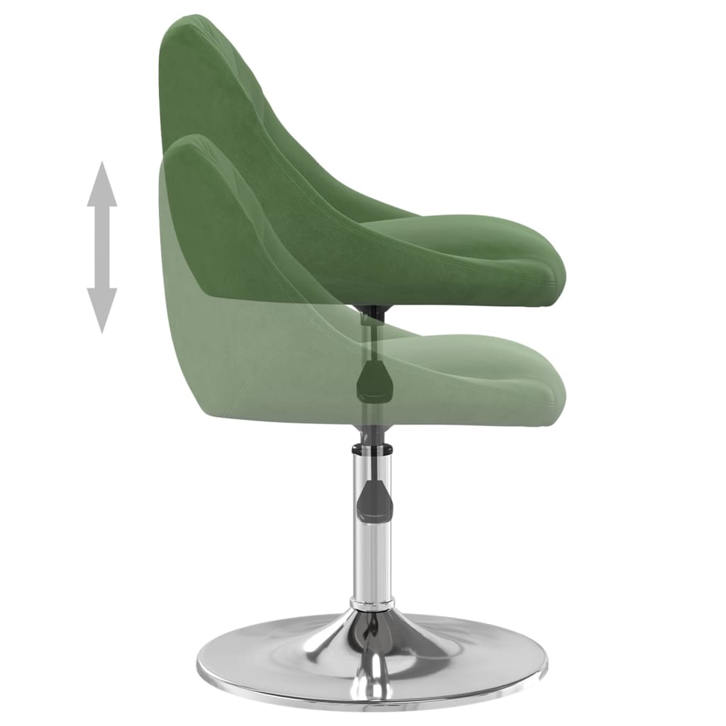 Eetkamerstoelen draaibaar 4 st fluweel donkergroen is nu te koop bij PeponiXL, paradijselijk wonen!