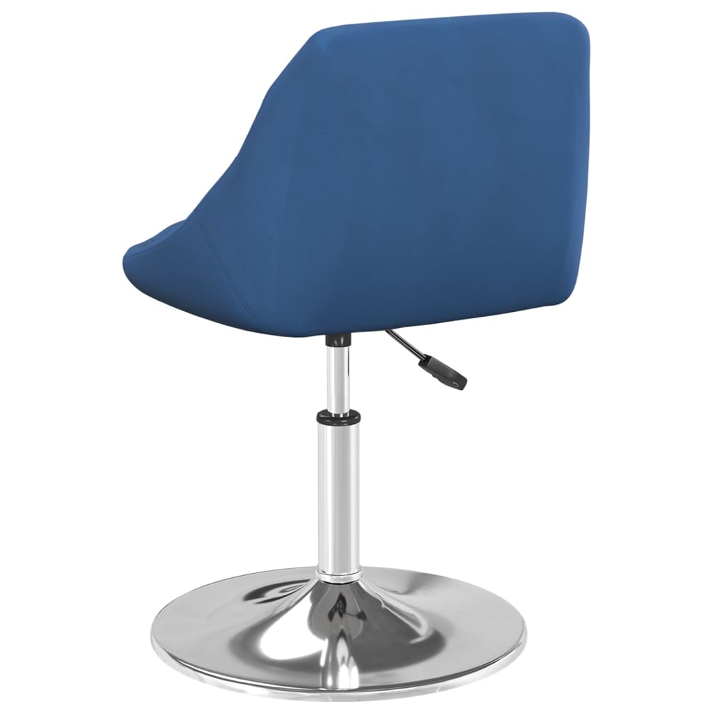 Eetkamerstoelen draaibaar 4 st fluweel blauw is nu te koop bij PeponiXL, paradijselijk wonen!