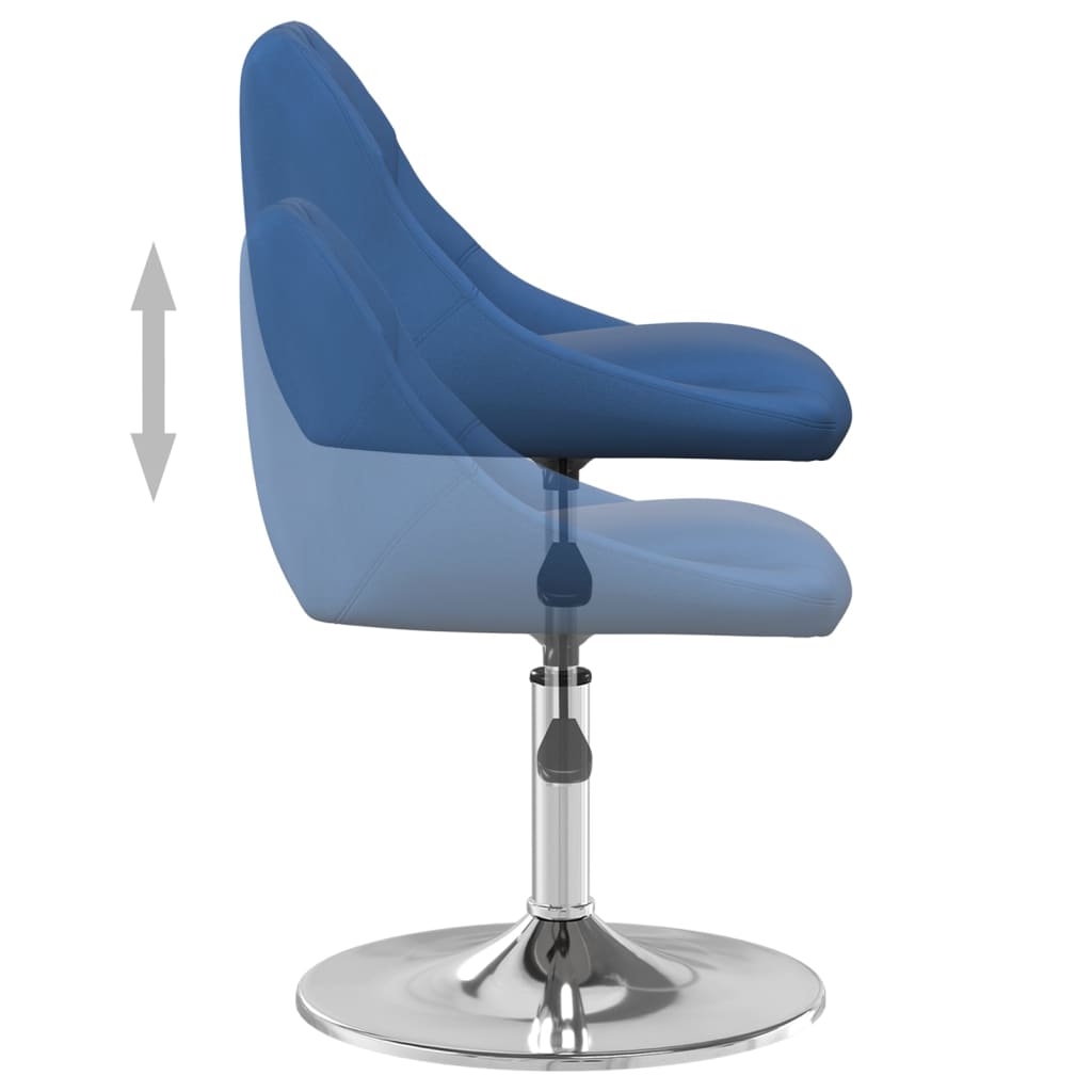 Eetkamerstoelen draaibaar 4 st fluweel blauw is nu te koop bij PeponiXL, paradijselijk wonen!