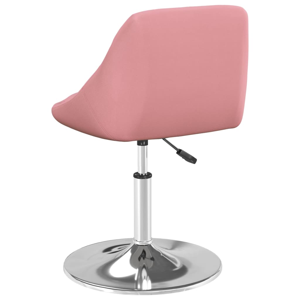 Eetkamerstoelen draaibaar 4 st fluweel roze is nu te koop bij PeponiXL, paradijselijk wonen!