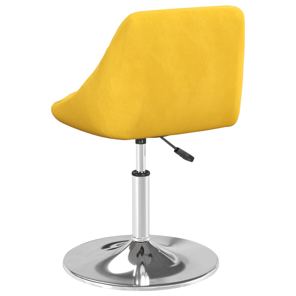 Eetkamerstoelen draaibaar 4 st fluweel mosterdgeel is nu te koop bij PeponiXL, paradijselijk wonen!