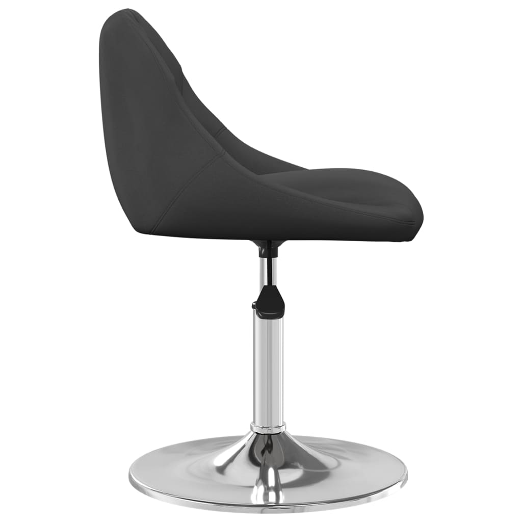 Eetkamerstoelen 6 st draaibaar fluweel zwart is nu te koop bij PeponiXL, paradijselijk wonen!
