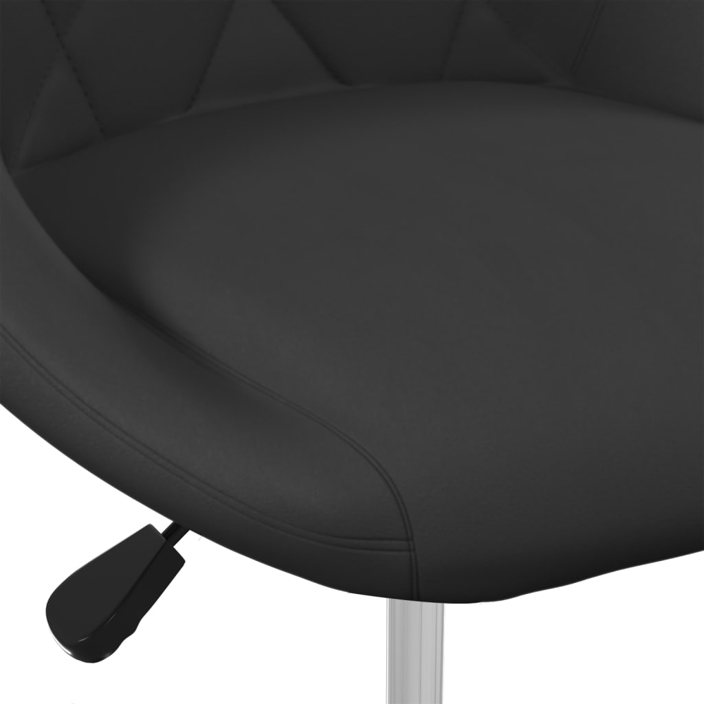 Eetkamerstoelen 6 st draaibaar fluweel zwart is nu te koop bij PeponiXL, paradijselijk wonen!