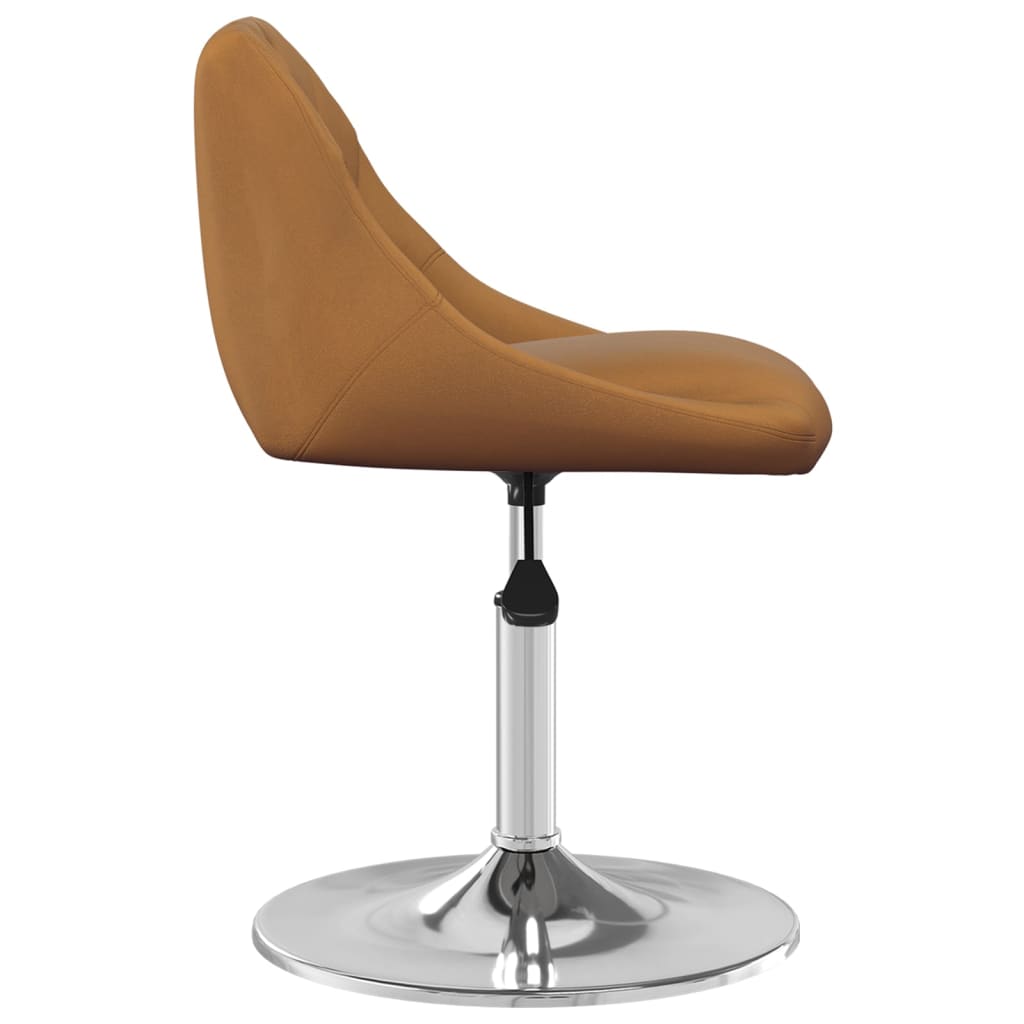 Eetkamerstoelen draaibaar 6 st fluweel bruin is nu te koop bij PeponiXL, paradijselijk wonen!