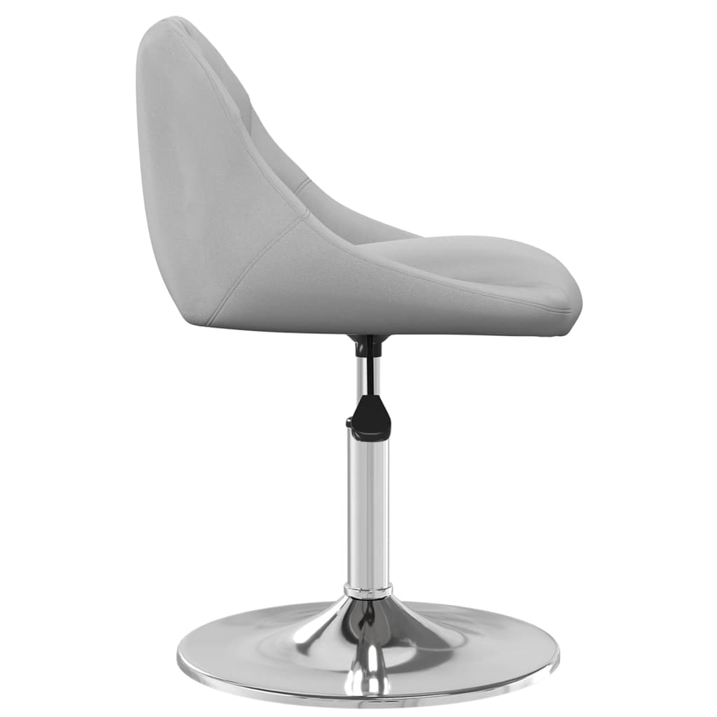 Eetkamerstoelen draaibaar 6 st fluweel lichtgrijs is nu te koop bij PeponiXL, paradijselijk wonen!