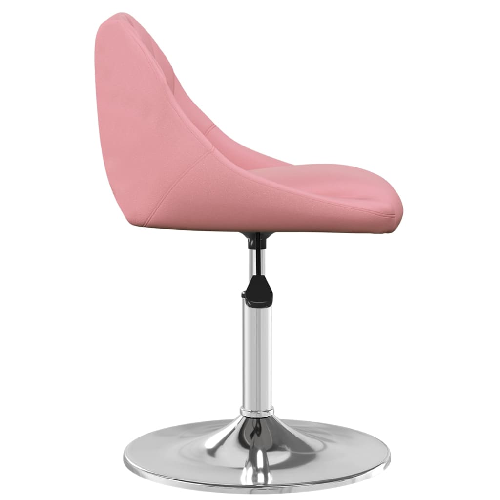 Eetkamerstoelen draaibaar 6 st fluweel roze is nu te koop bij PeponiXL, paradijselijk wonen!