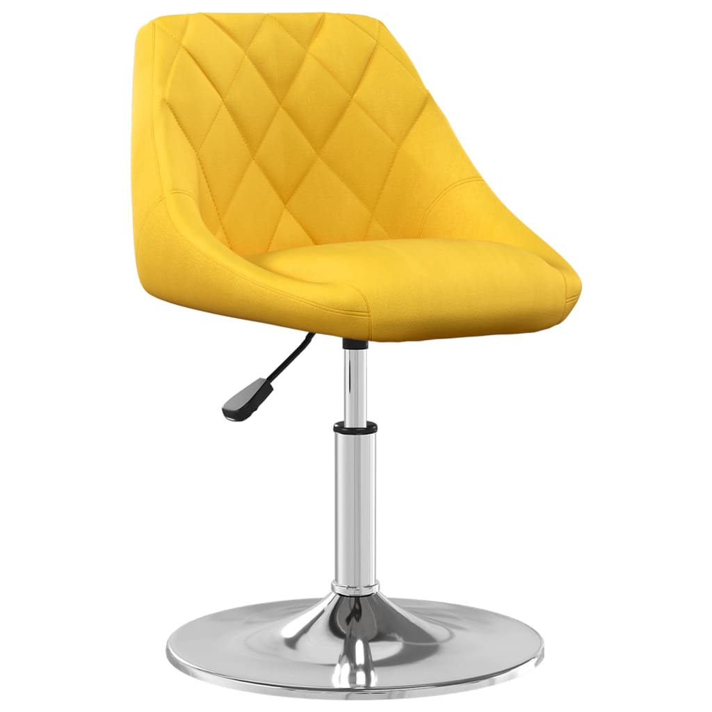 Eetkamerstoelen draaibaar 6 st fluweel mosterdgeel is nu te koop bij PeponiXL, paradijselijk wonen!