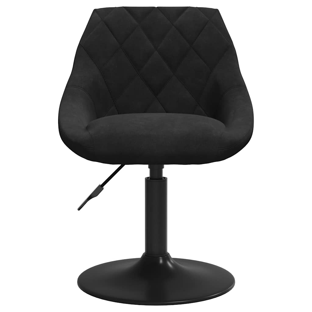 Eetkamerstoelen draaibaar 4 st fluweel zwart is nu te koop bij PeponiXL, paradijselijk wonen!