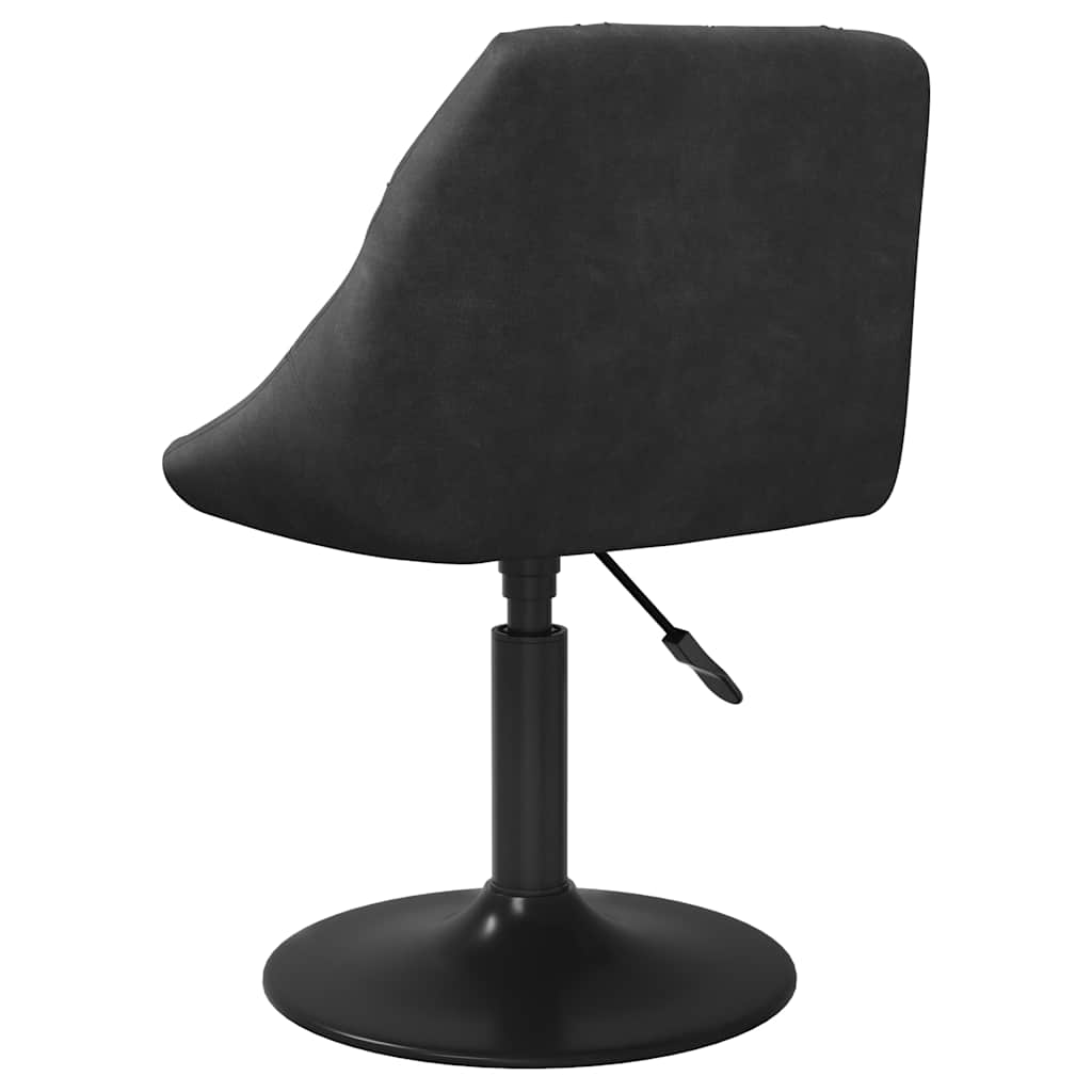 Eetkamerstoelen draaibaar 4 st fluweel zwart is nu te koop bij PeponiXL, paradijselijk wonen!